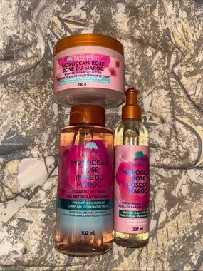 Tree Hut Moroccan Rose Body Set body butter - shave oil - body wash